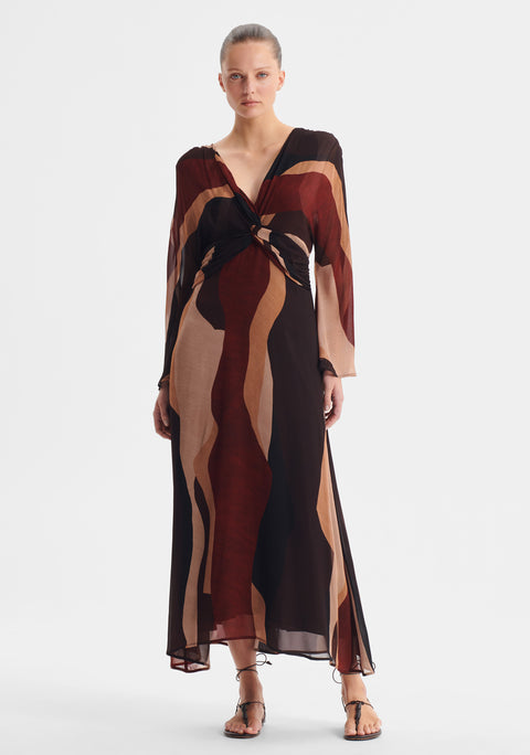 Orla V-Neck Dress_Print