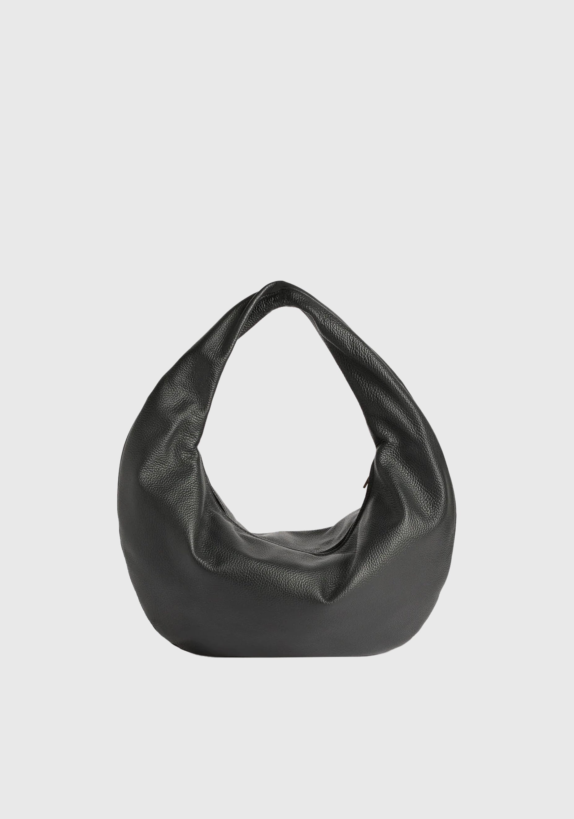 Alva Leather Shoulder Bag_Black