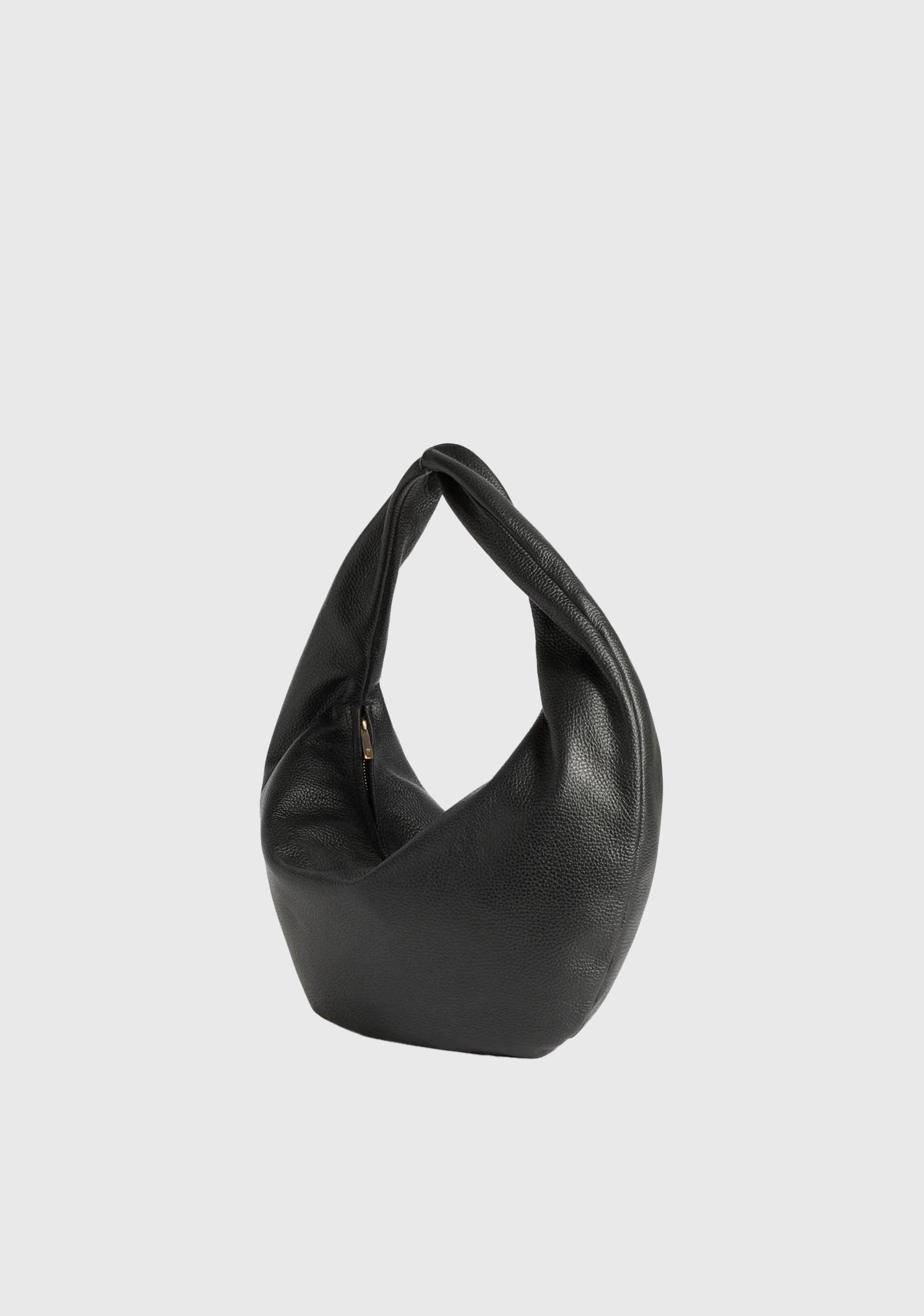 Alva Leather Shoulder Bag_Black