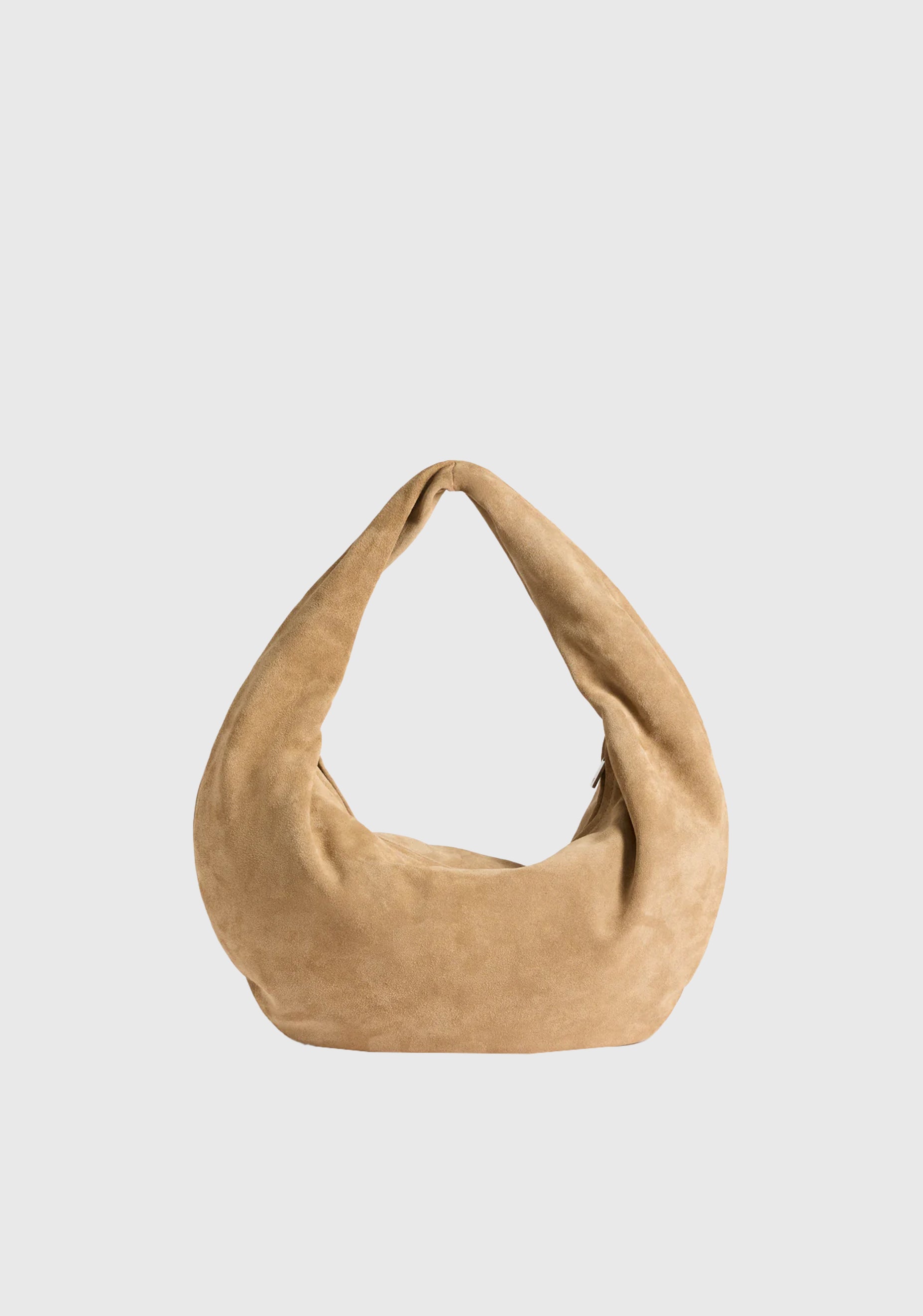 Alva Suede Shoulder Bag_Sand