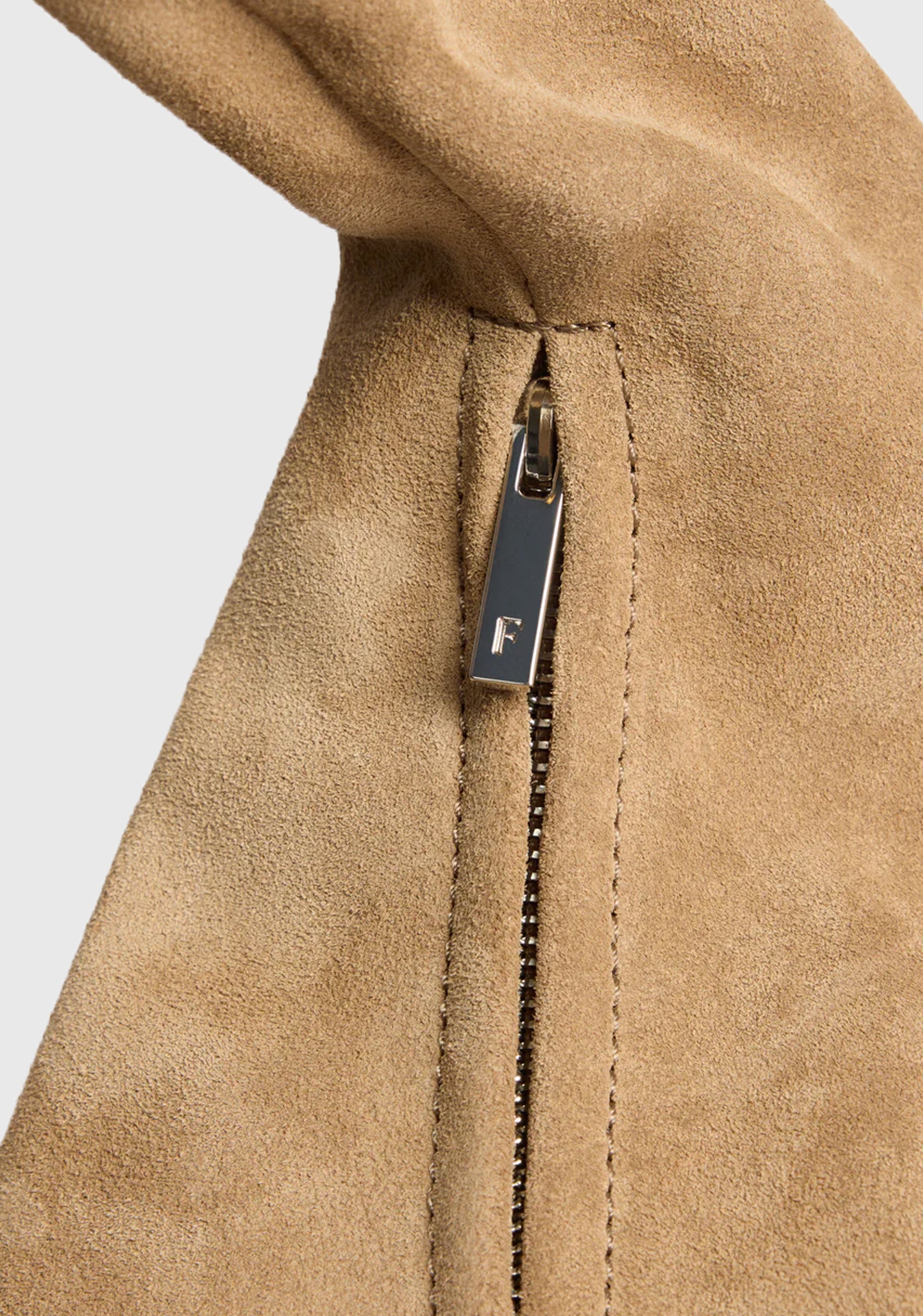 Alva Suede Shoulder Bag_Sand