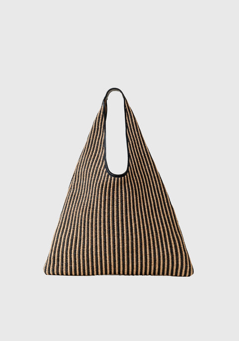 Eva Rafia Bag_Black Natural