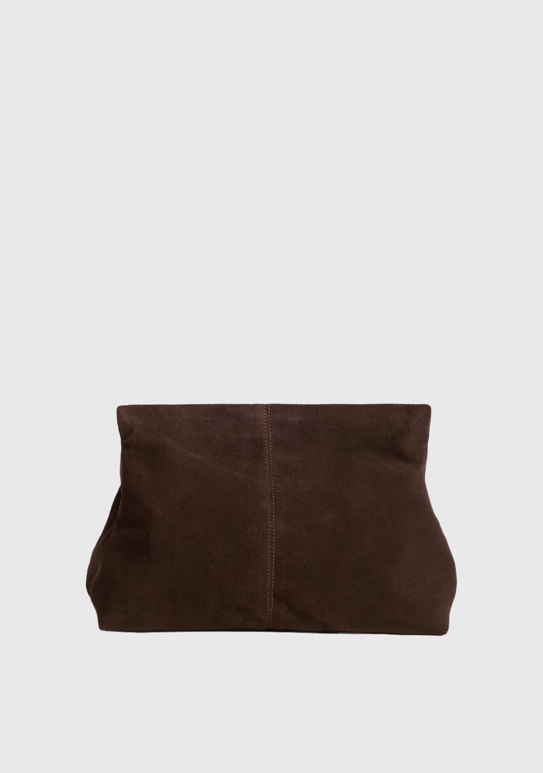 Clay Suede Clutch_Chocolate