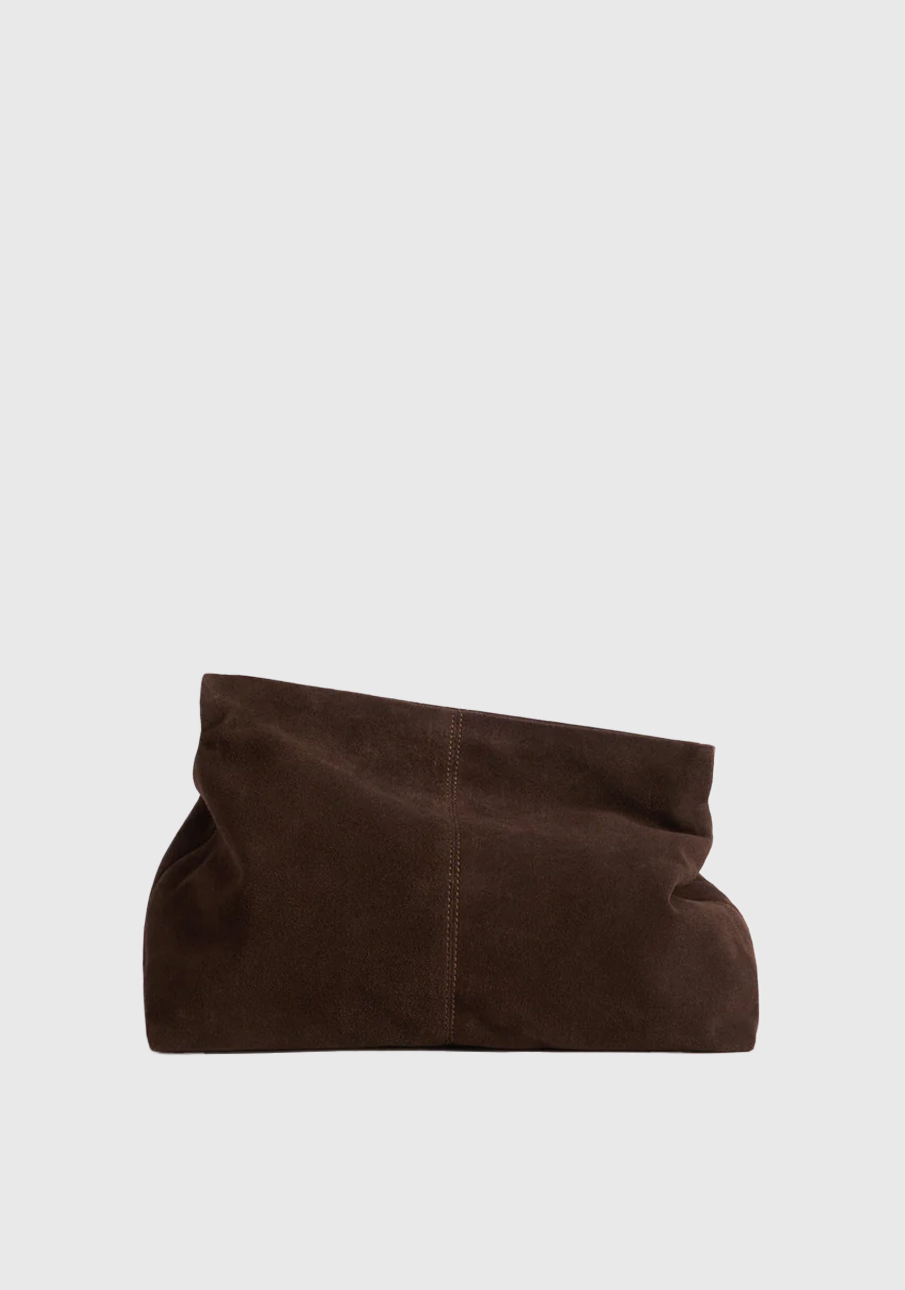 Clay Suede Clutch_Chocolate