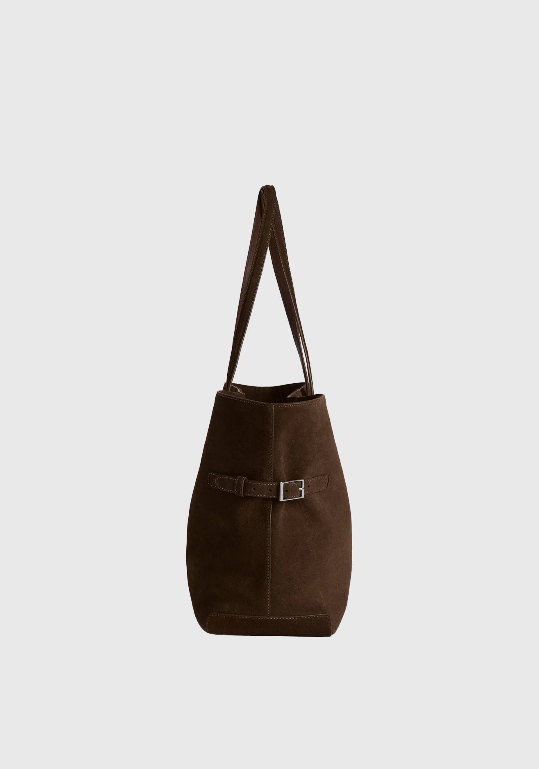 Lesley Suede Tote_Chocolate