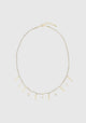 Fringe Necklace_Gold Grey