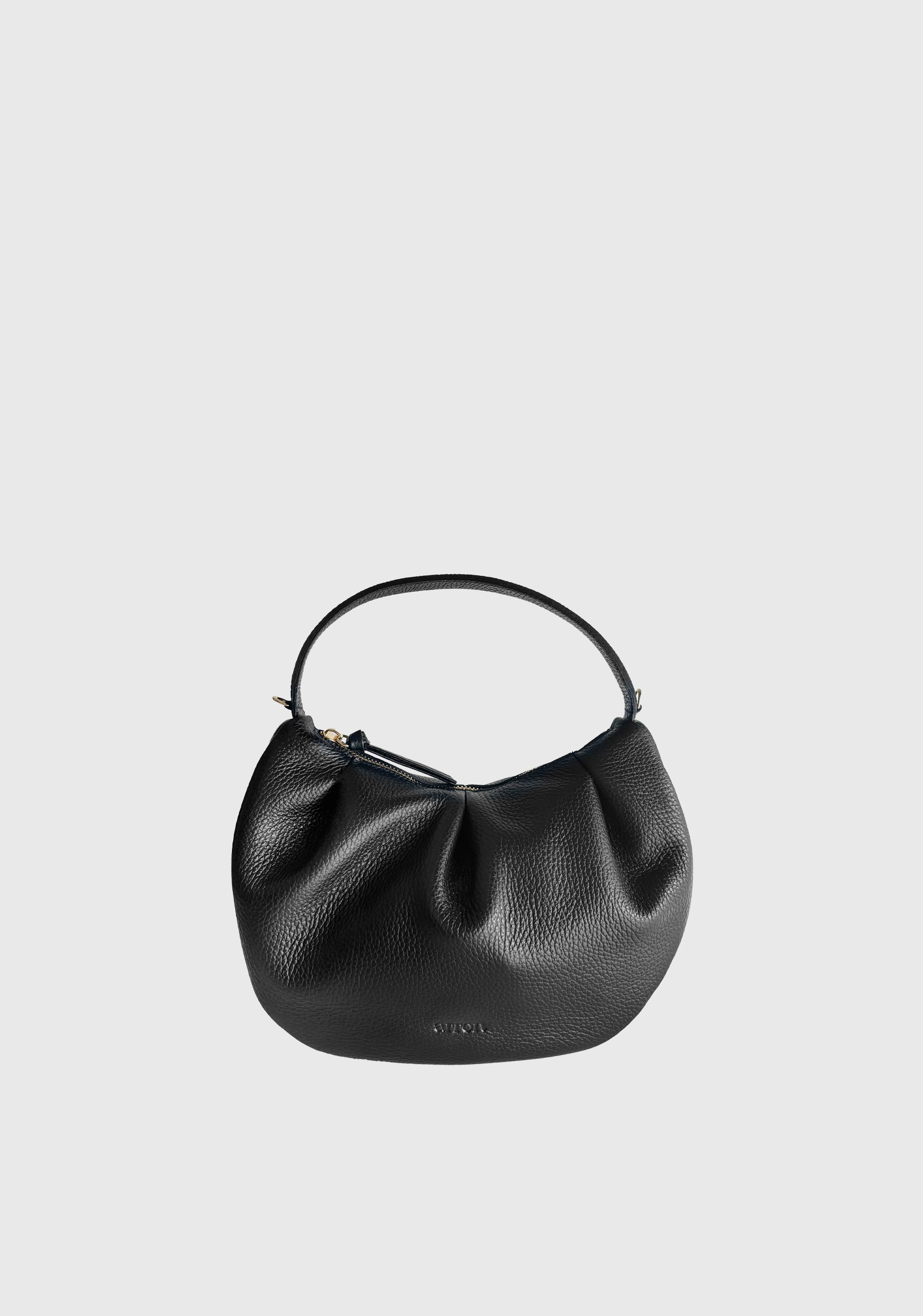 Shell Leather Bag_Black