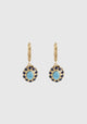 Tao Splash Earrings_Gold Blue