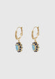 Tao Splash Earrings_Gold Blue
