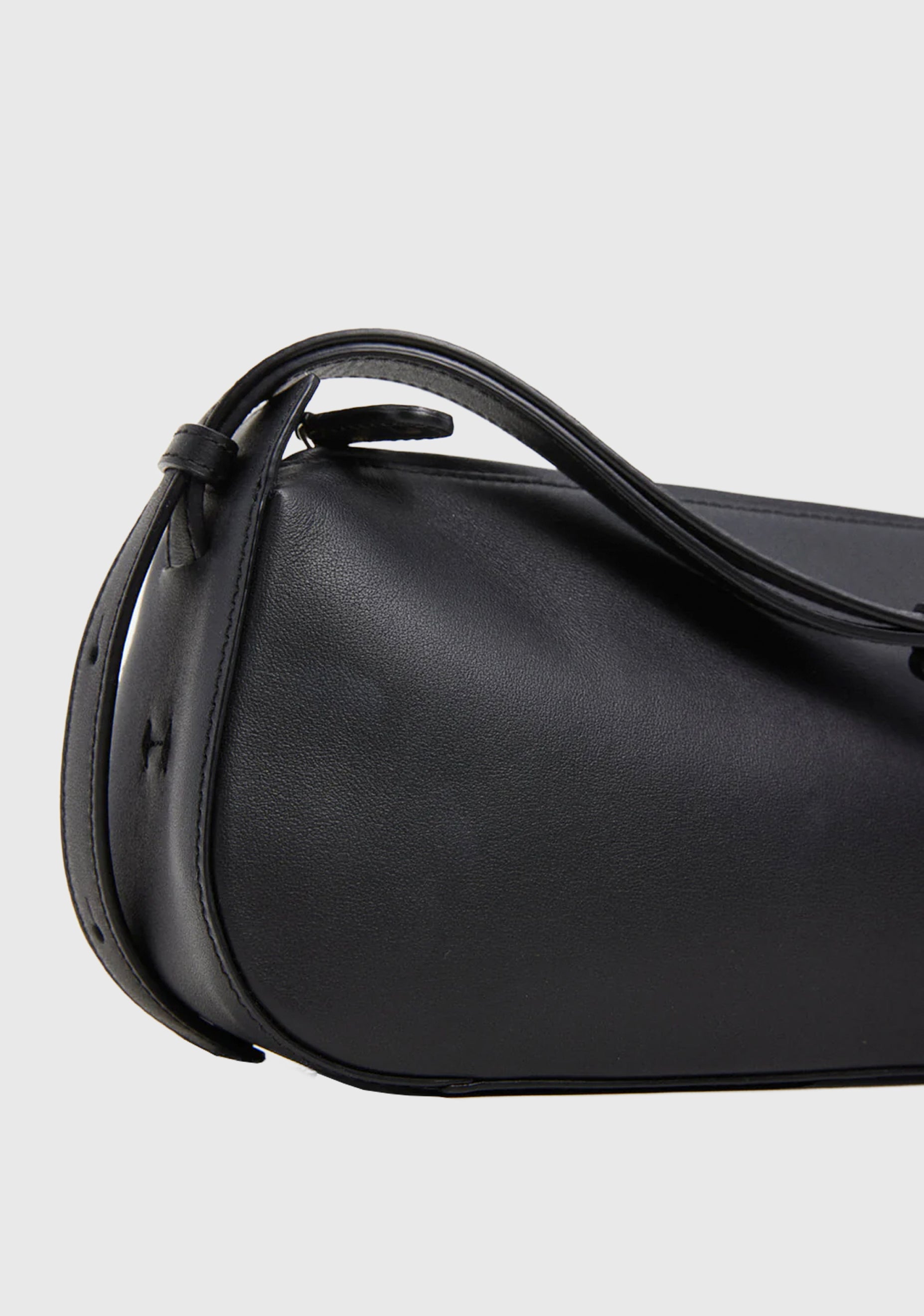 Una Leather Shoulder Bag_Black