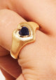 Magnetic Heart Ring_Cobalt