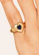Magnetic Heart Ring_Cobalt