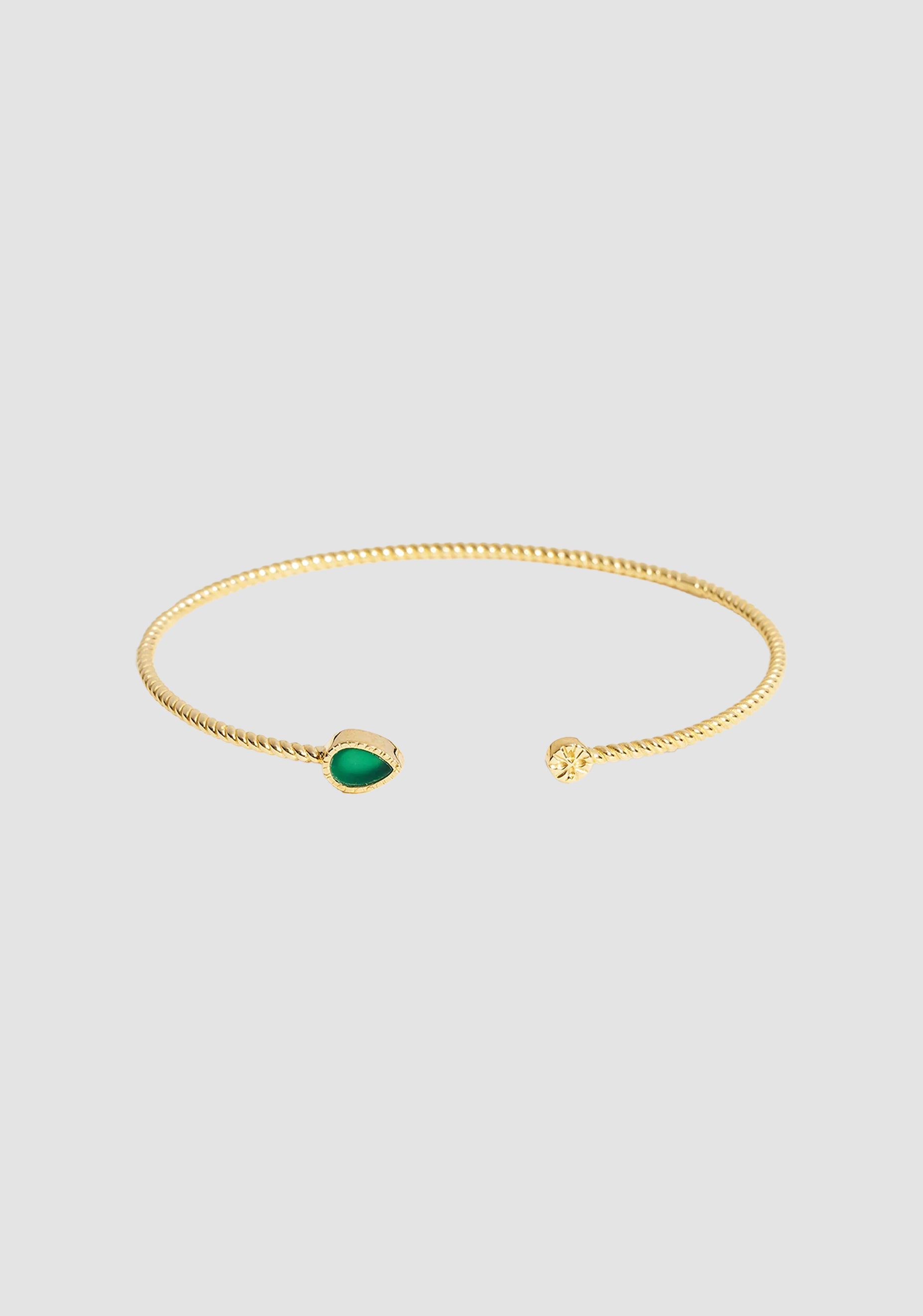 Bali Cuff_Green Onyx