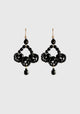 Dianthus Earrings_Black