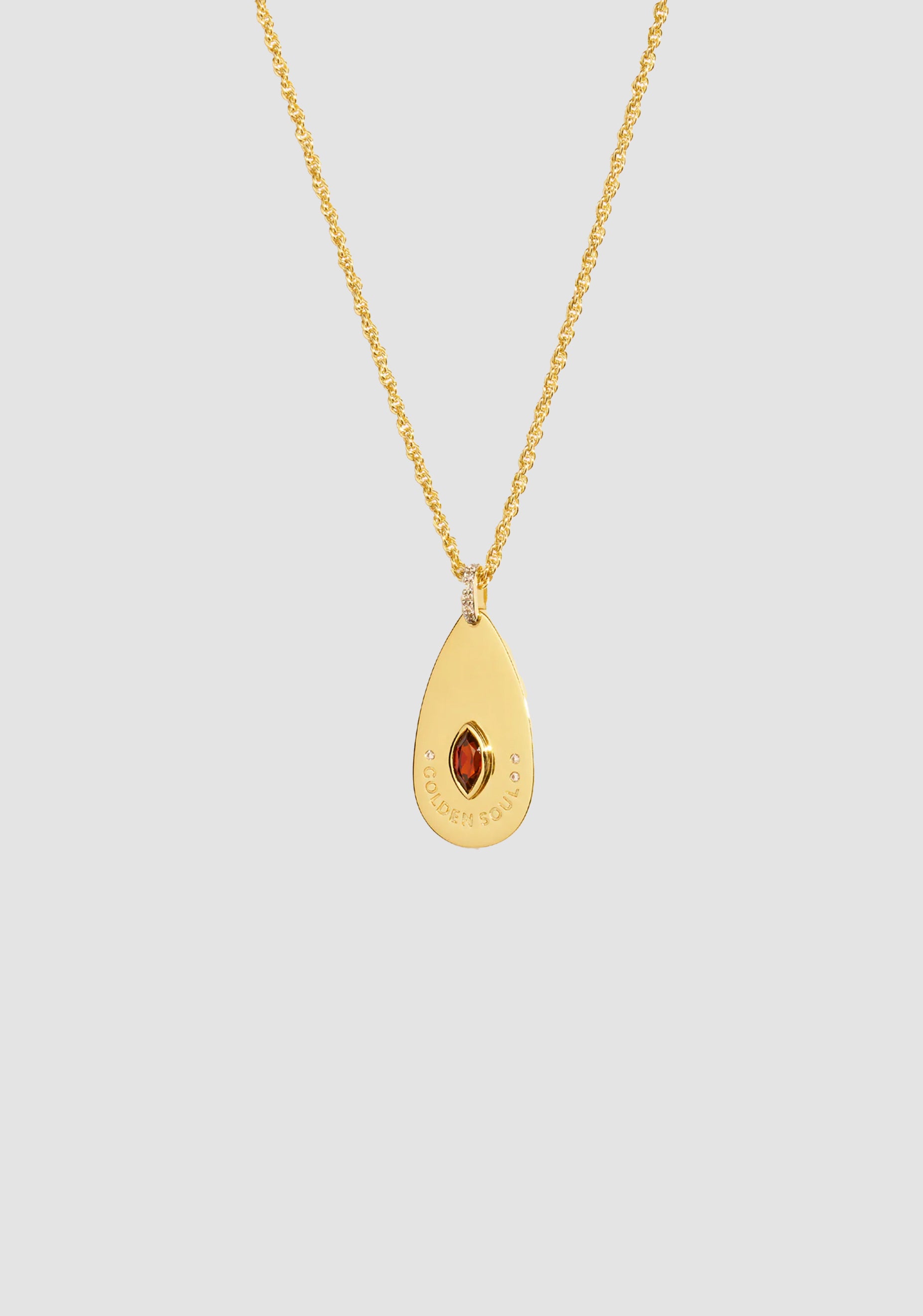 Golden Soul Necklace_Wine