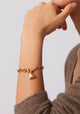 Puffy Heart Bracelet_Gold