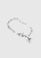Puffy Heart Bracelet_Silver