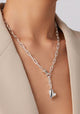 Puffy Heart Necklace_Silver
