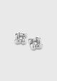 Small Woven Square Earrings_Silver