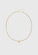 Cube Necklace Gold_Brown