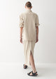 Jagger Denim Skirt_Sand