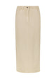 Jagger Denim Skirt_Sand