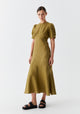Bodhi Linen Dress_Moss