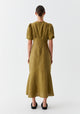 Bodhi Linen Dress_Moss