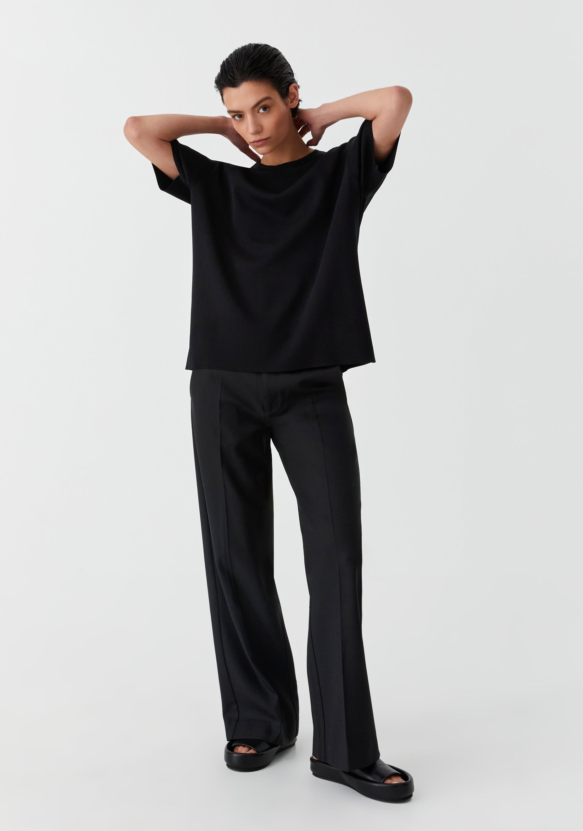 Cate Knit Tee_Black