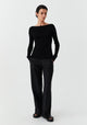 Cate Knit Top_Black