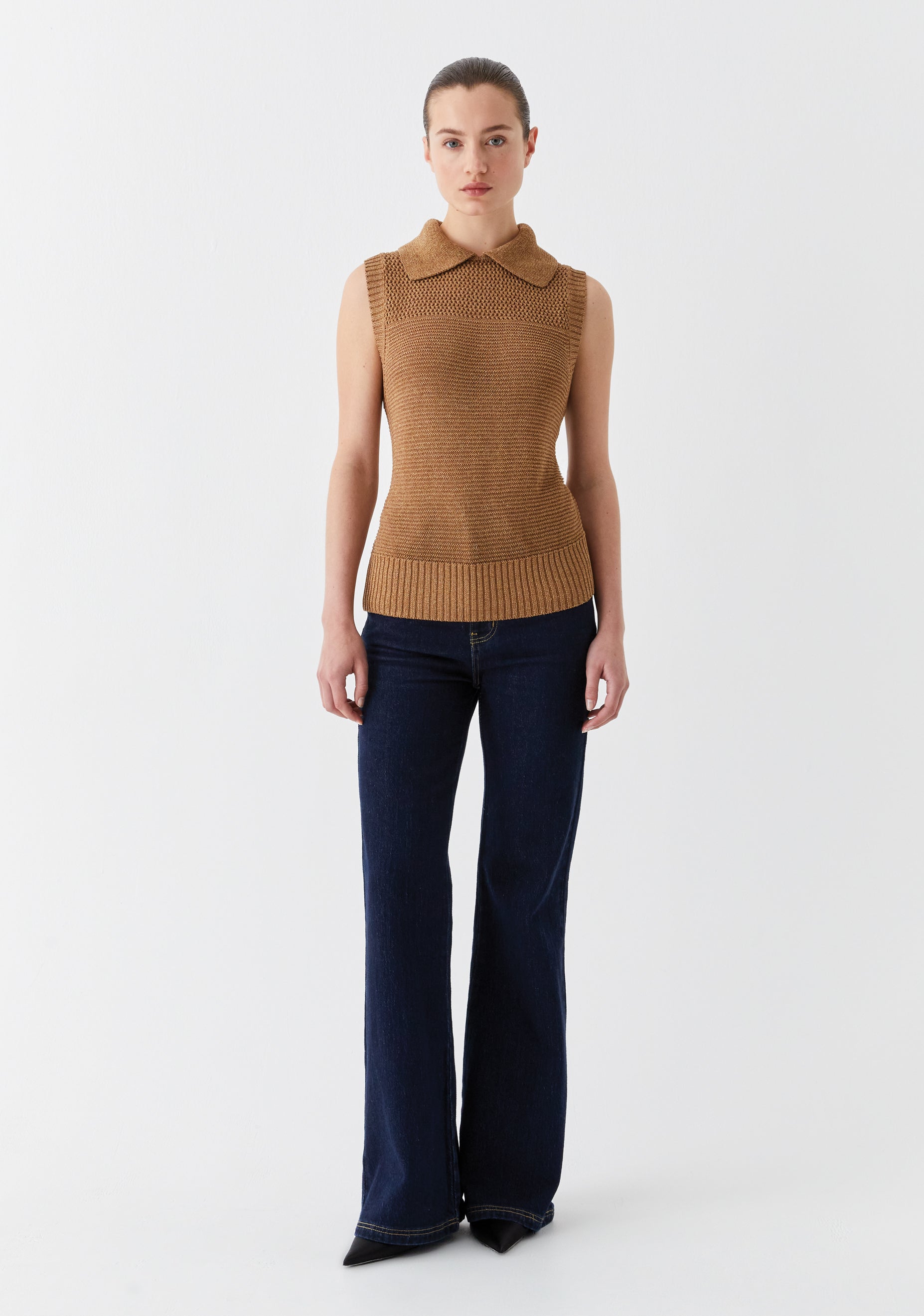 Emme Knit Vest_Coffee
