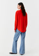 Hazel Silk Shirt_Flame