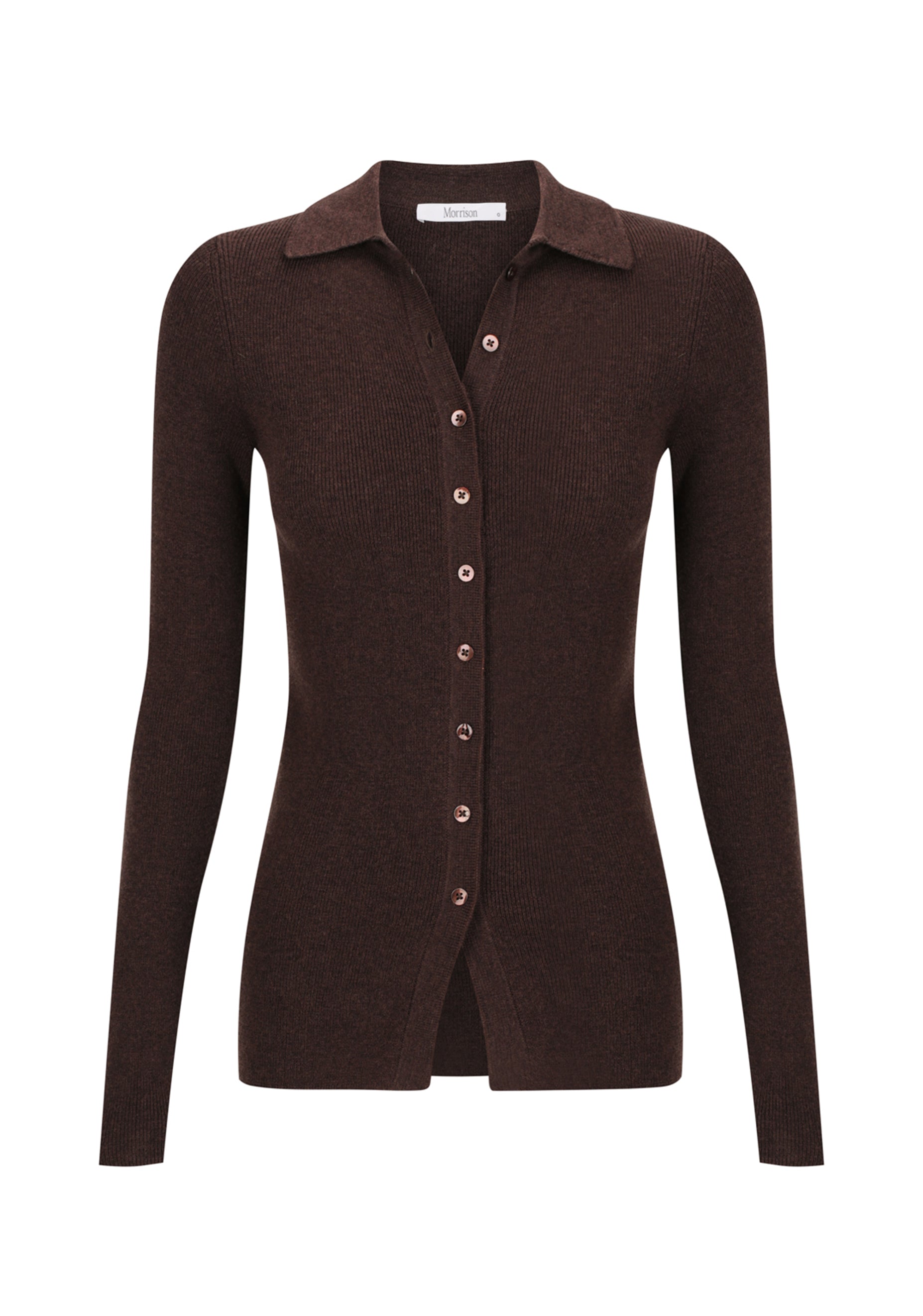 Loren Knit Cardigan_Bark