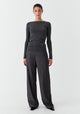 Morri Merino Round Neck_Charcoal