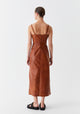 Nikita Leather Dress_Tan