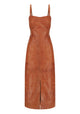 Nikita Leather Dress_Tan