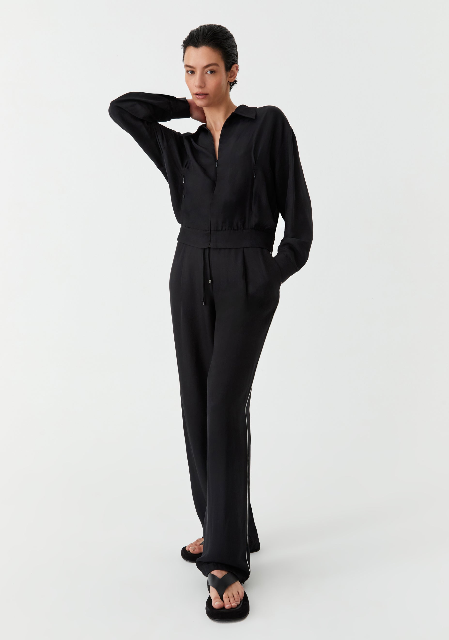 Pedro Stripe Pant_Black