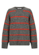 Silas Stripe Knit Pullover_Charcoal