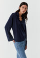 Skye Knit Polo_Navy