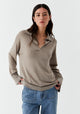 Skye Knit Polo_Stone