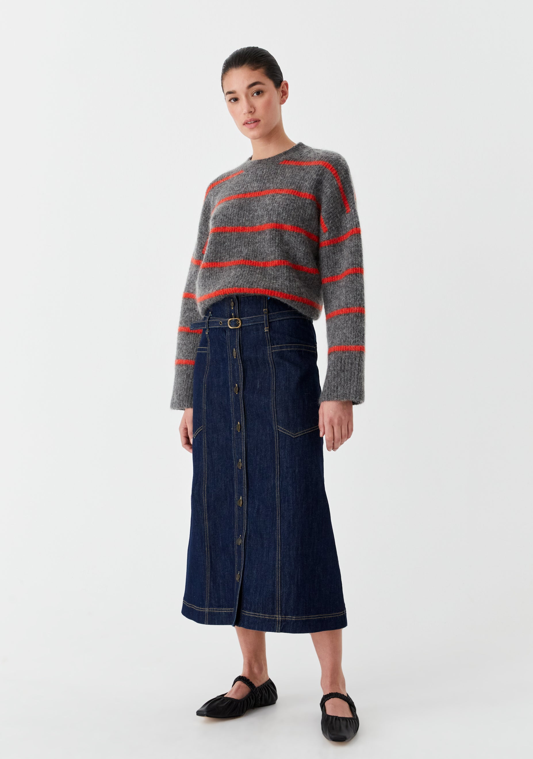 Tyler Denim Skirt_Indigo