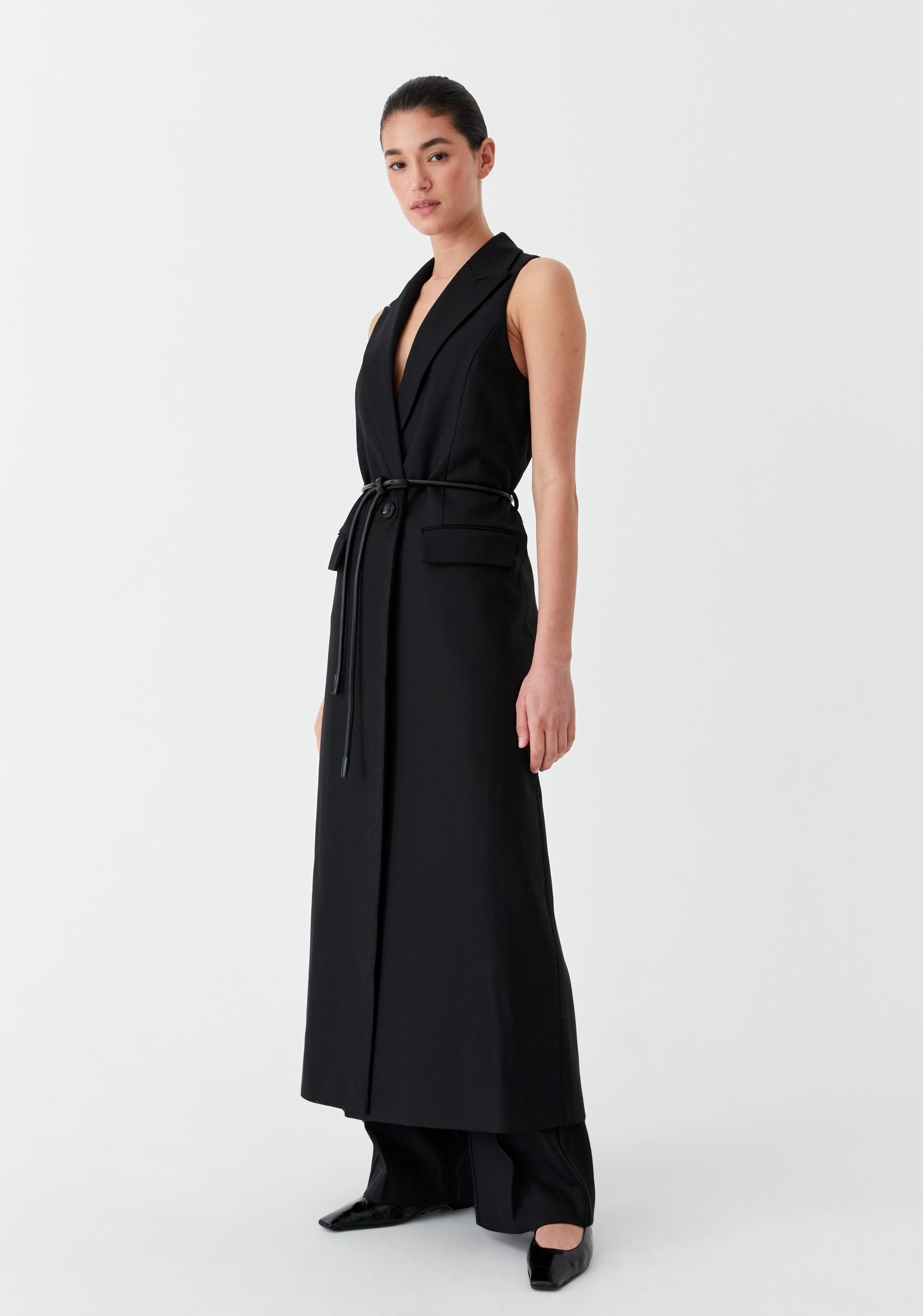 Vale Vest Dress Black Morrison Vale Vest Dress Black Morrison