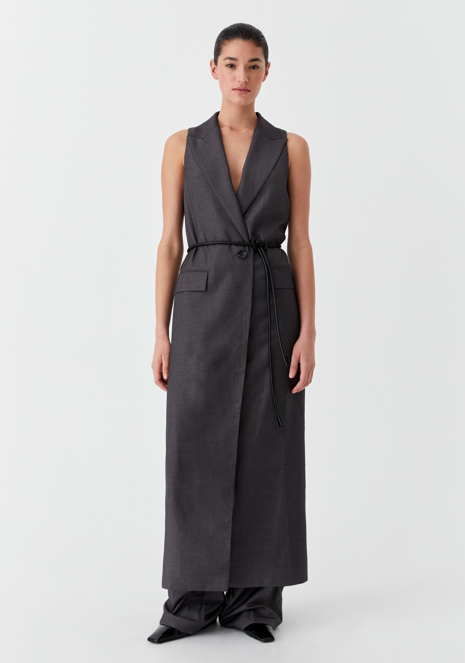 Vale Vest Dress_Charcoal