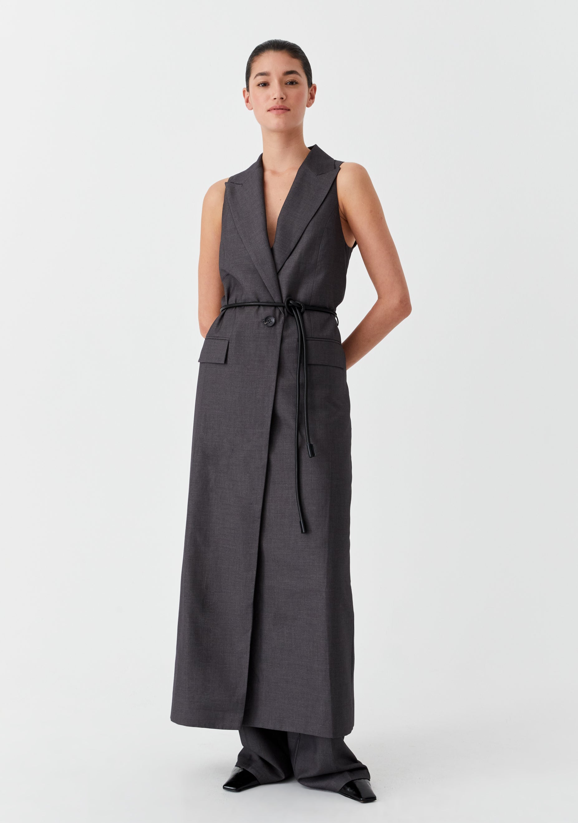 Vale Vest Dress_Charcoal