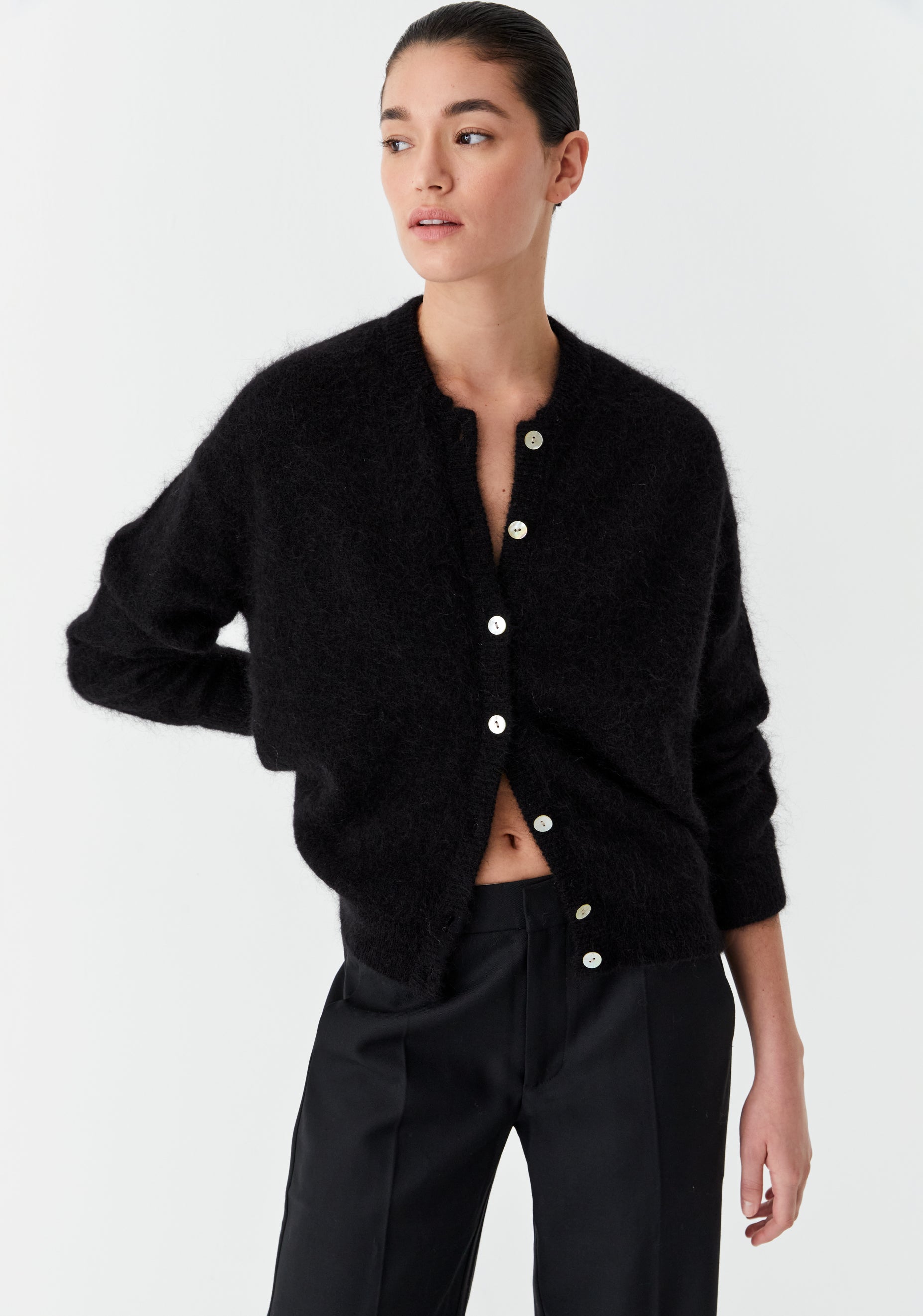 Vance Knit Cardigan_Black