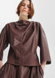 Addison Leather Top_Chocolate