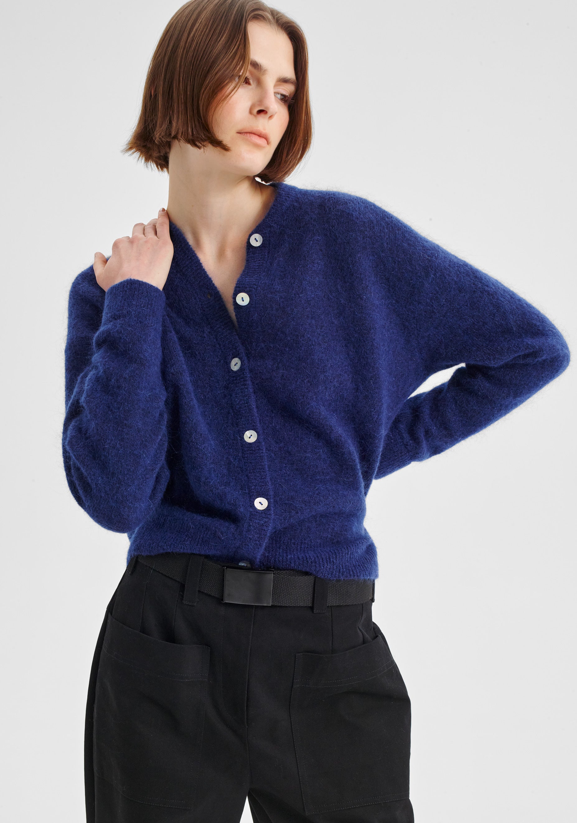 Albi Knit Cardigan_Cobalt – Morrison