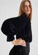Aurora Velvet Blouse_Black