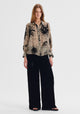 Aurora Velvet Blouse_Ecru