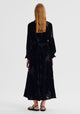 Aurora Velvet Shirt Dress_Black
